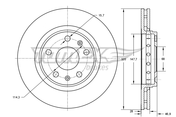 TOMEX Brakes TX 73-53...